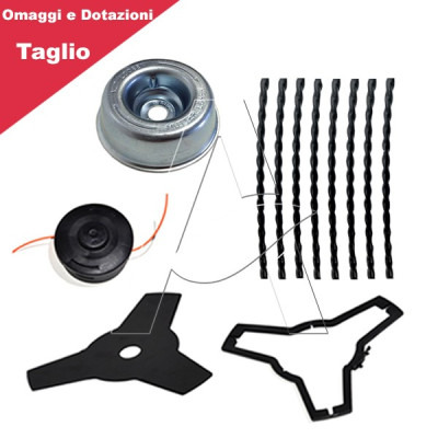 TJ 35 S - Decespugliatore Kawasaki a impugnatura singola con motore a scoppio 2 tempi 35 cc  e 1,4 Hp - Asta 28 mm