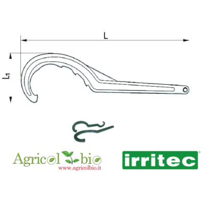 Chiave di serraggio per raccordi Connecto Irritec diam. 63-110 Chiave di serraggio per raccordi Connecto Irritec diam. 63-110