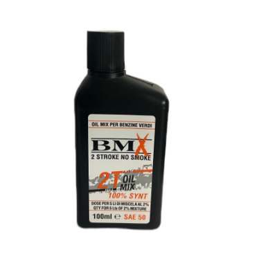 Olio Miscela per motori 2 Tempi 100% sintetico - Mod. BMX-2T da 100 ml Olio Miscela per motori 2 Tempi 100% sintetico - Mod. BMX-2T da 100 ml