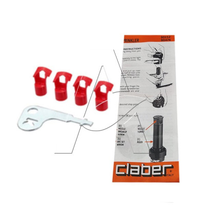 Irrigatore a turbina di media gittata attacco 1/2" F - CLABER 90152 Irrigatore a turbina di media gittata attacco 1/2" F - CLABER 90152