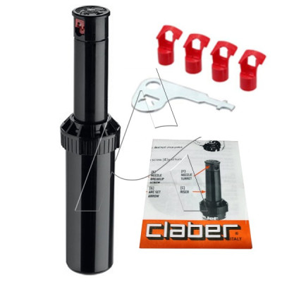 Irrigatore a turbina di media gittata attacco 1/2" F - CLABER 90152 Irrigatore a turbina di media gittata attacco 1/2" F - CLABER 90152