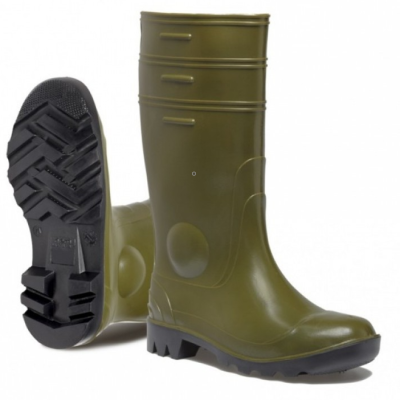 Stivali di sicurezza Gorex in PVC S5 con Puntale e Suola Acciaio - Verde