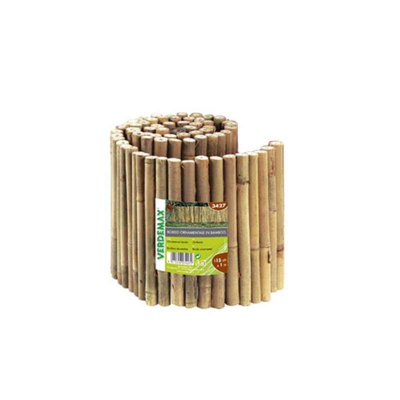 Bordo ornamentale in bamboo per aiuole - Verdemax