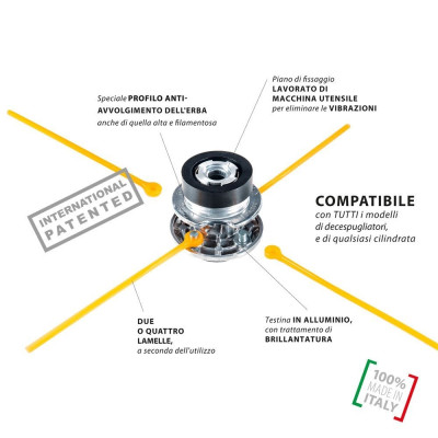 Testina decespugliatore universale Flash Cutter modello Qfc10 Testina decespugliatore universale Flash Cutter modello Qfc10