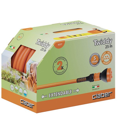 Tubo irrigazione estensibile Twiddy 25 m - CLABER 9337 Tubo irrigazione estensibile Twiddy 25 m - CLABER 9337