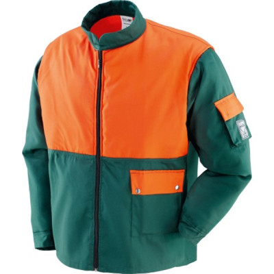 Giacca protettiva FOREST 334 realizzata in tessuto 65% poliestere - 35% cotone - Colore Verde/Arancio - GreenBay