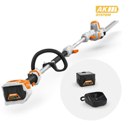 Tagliasiepi a batteria Stihl HLA 56 set completo di batterie e caricabatteria - Sistema AK + Omaggi