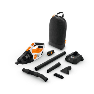 Aspiratore a batteria Stihl SEA 20.0 - Set con batteria e caricabatteria inclusi Aspiratore a batteria Stihl SEA 20.0 - Set con batteria e caricabatteria inclusi