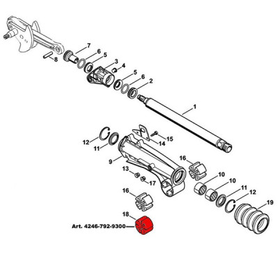 Tampone in gomma per scuotitore Stihl SP 451 e SP 481 Cod. 4246-792-9300 - Ricambio Originale Tampone in gomma per scuotitore Stihl SP 451 e SP 481 Cod. 4246-792-9300 - Ricambio Originale