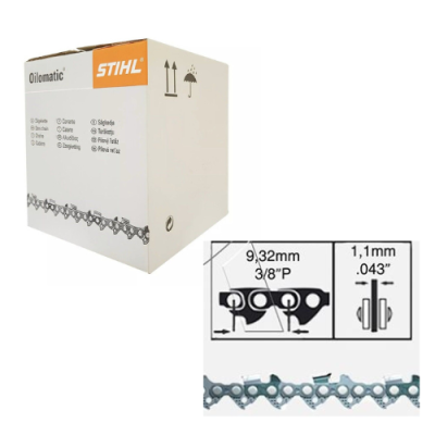 Rotolo Catena di taglio Stihl Picco Micro Mini PMM3 - 3/8" - 1,1 mm - 1.640 Maglie - Originale Stihl Rotolo Catena di taglio Stihl Picco Micro Mini PMM3 - 3/8" - 1,1 mm - 1.640 Maglie - Originale Stihl