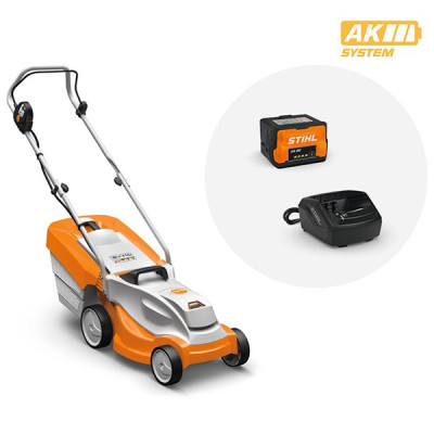Rasaerba Stihl RMA 235.1 completo di batteria AK20 e caricabatteria AL101 - Originale Stihl Rasaerba Stihl RMA 235.1 completo di batteria AK20 e caricabatteria AL101 - Originale Stihl