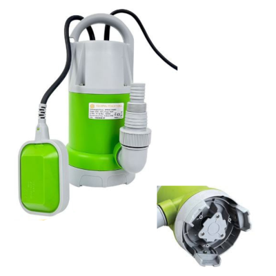 Elettropompa per acque Chiare e Sporche con Galleggiante + Raccordo + Valvola Clapet mod.  SPRING-COMBO - GLong