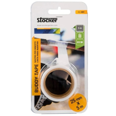 Nastro per innesto elastico autoadesivo 25 mm x 5 m non perforato - Stocker buddy tape art. 2081 Nastro per innesto elastico autoadesivo 25 mm x 5 m non perforato - Stocker buddy tape art. 2081