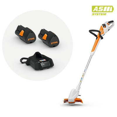 Set - Decespugliatore a batteria Stihl FSA 30 con 2 batteria AS 2 + caricabatteria AL 1 - Sistema AS Set - Decespugliatore a batteria Stihl FSA 30 con 2 batteria AS 2 + caricabatteria AL 1 - Sistema AS