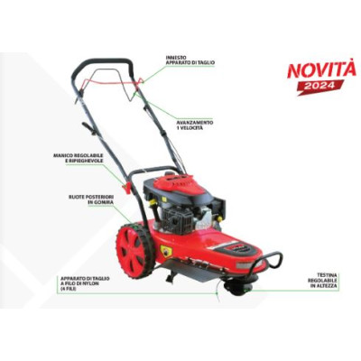 Decespugliatore a Ruote Smovente Attila ATFR 5618 SP motore 4 tempi Decespugliatore a Ruote Smovente Attila ATFR 5618 SP motore 4 tempi