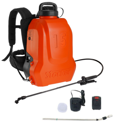 Pompa a zaino irrorazione Ergo 15 Litri - Art. 227 Batteria a Litio 18V - 5 bar - Stocker Pompa a zaino irrorazione Ergo 15 Litri - Art. 227 Batteria a Litio 18V - 5 bar - Stocker