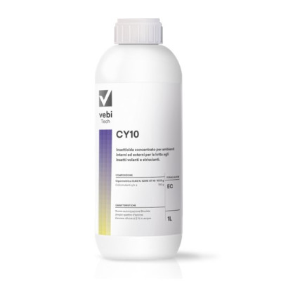 Insetticida Biocida per Mosche, Zanzare, Zecche Supreme CY10 SC - Vebi - Litri 1 Insetticida Biocida per Mosche, Zanzare, Zecche Supreme CY10 SC - Vebi - Litri 1