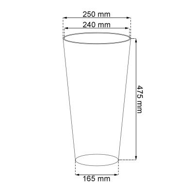 Dimensioni vaso 