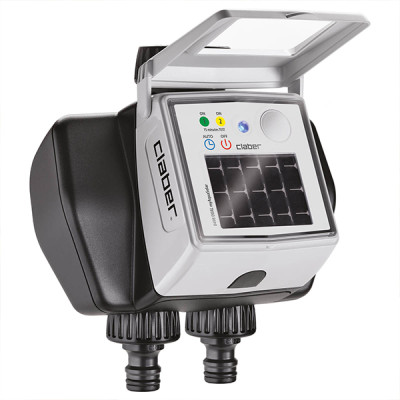 Programmatore centralina irrigazioni da rubinetto DUAL MYAQUASOLAR - CLABER 8498 Programmatore centralina irrigazioni da rubinetto DUAL MYAQUASOLAR - CLABER 8498