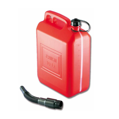 Tanica canestro per Benzina con Tubo - Litri 10 Tanica canestro per Benzina con Tubo - Litri 10