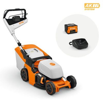Rasaerba Stihl RMA 443.1 con 1 batterie AK30S + caricabatteria AL 101 - Sistema AK