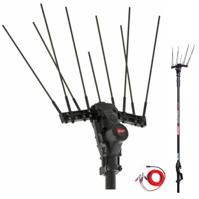 Brumi SPECIAL 12V TLS - Abbacchiatore elettrico a batteria - Asta telescopica in carbonio 235/315 cm