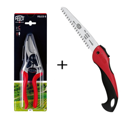 SET FELCO composto da: Forbice potatura F08 + Seghetto F600