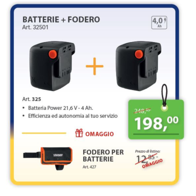 Stocker Kit 2 Batterie 4 Ah - Magma System - (2 x Batterie 325) Stocker Kit 2 Batterie 4 Ah - Magma System - (2 x Batterie 325)