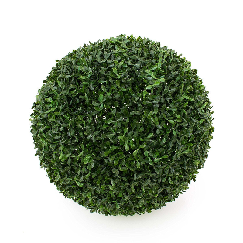Bosso a sfera verde in plastica da esterno e interno
