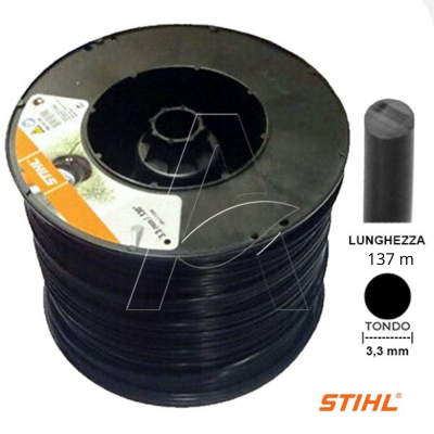 Filo Stihl sez. Tonda D. 3,3 mm bob. 137 m | AgricolBio.it
