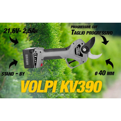 Volpi KV390 Forbice elettrica da potatura Ø 40 mm | AgricolBio.it