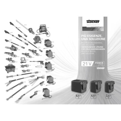 Stocker Magma E-250 LA Motosega a batteria 21 V SET  | AgricolBio.it