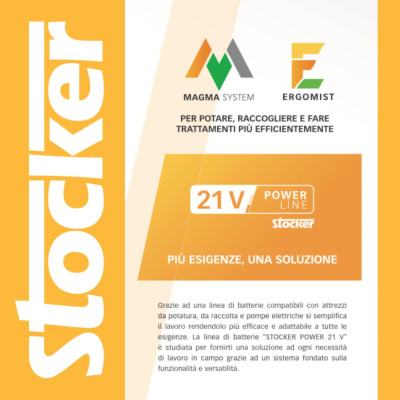 Stocker Batteria 4,0 Ah - 21,6 V - Magma System | AgricolBio.it