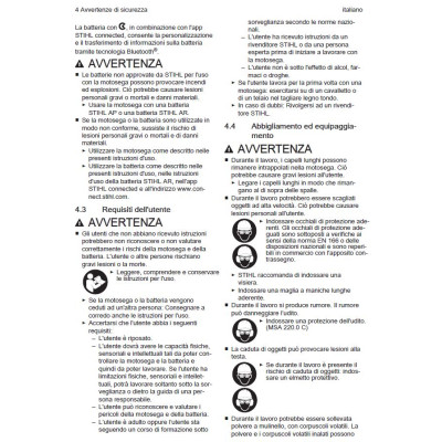 Motosega a batteria Stihl MSA 220 C-B Sistema AP | Agricolbio.it