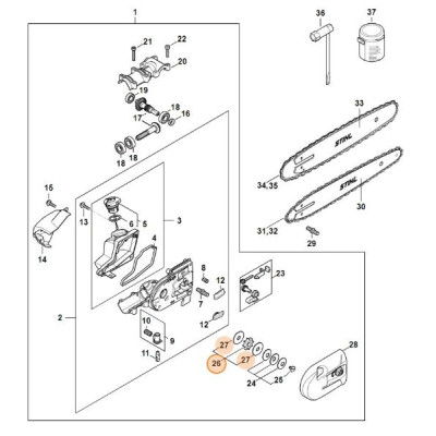 Rocchetto Pignone Stihl  1/4", 8 denti 00006402001 | AgricolBio.it