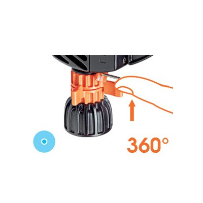 Irrigatore Claber a intermittenza Impact Tripod regolabile da 0° a 360° Irrigatore Claber a intermittenza Impact Tripod regolabile da 0° a 360°