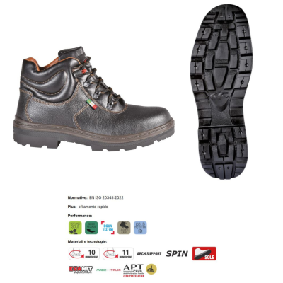Scarpe antinfortunistiche Cofra Paride Bis S3 SRC | AgricolBio.it