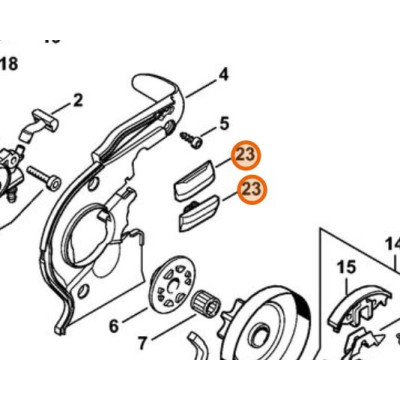 Stihl Guida di scorrimento 1123-648-6600 | AgricolBio.it