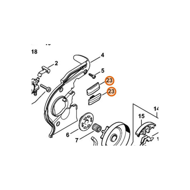 Stihl Guida di scorrimento 1123-648-6600 | AgricolBio.it