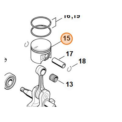 Stihl Pistone per Decespugliatore FS | AgricolBio.it