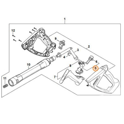 Stihl Valvola per pistole idropulitrici RE 90, RE 100, RE 110, RE 120 - Ricambio Originale