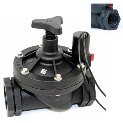 Elettrovalvola Baccara 24 VAC - Attacco 2" femmina G75S con controllo di flusso integrato