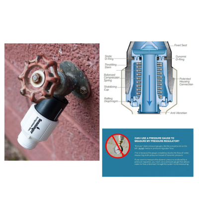 Regolatore pressione 3/4" pre tarato - 0,4 - 3,4 bar | AgricolBio.it