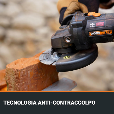 Smerigliatrice a Batteria Worx WX814 Brushless | AgricolBio.it