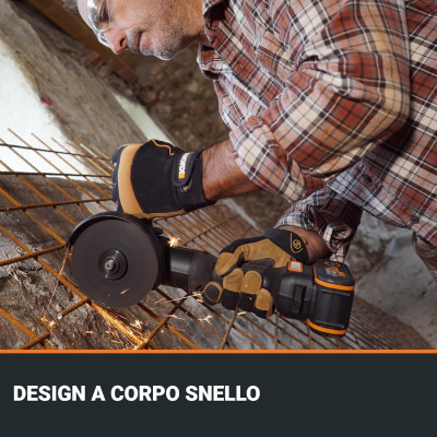 Smerigliatrice a Batteria Worx WX814 Brushless | AgricolBio.it