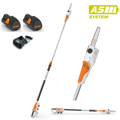 Stihl HTA 30 Set - Potatore a batteria 22V su asta telescopica 190/280 cm - Spranga 20 cm - Sistema AS