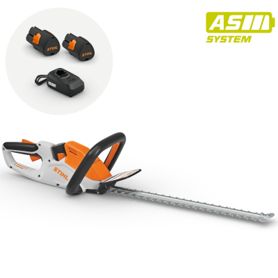 Stihl HSA 40 SET - Tagliasiepi a batteria Lama 50 cm - 2 Batterie AS2 e 1 Caricabatteria AL1 inclusi - Sistema AS
