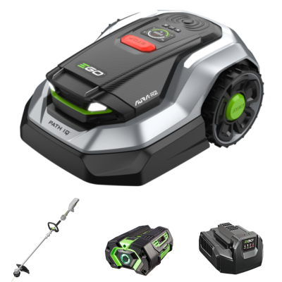 EGO AURA-R2 RMR3000E - Robot Rasaerba senza impianto - Navigazione PATH IQ™, RTK e VSLAM - 3000 mq - Decespugliatore EGO omaggio