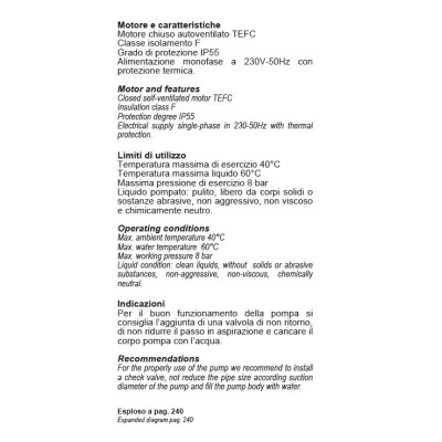 Elettropompe periferiche Mod. GPM | AgricolBio.it