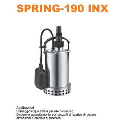 GLONG SPRING-190 INOX Elettropompa per Acque Chiare| AgricolBio.it